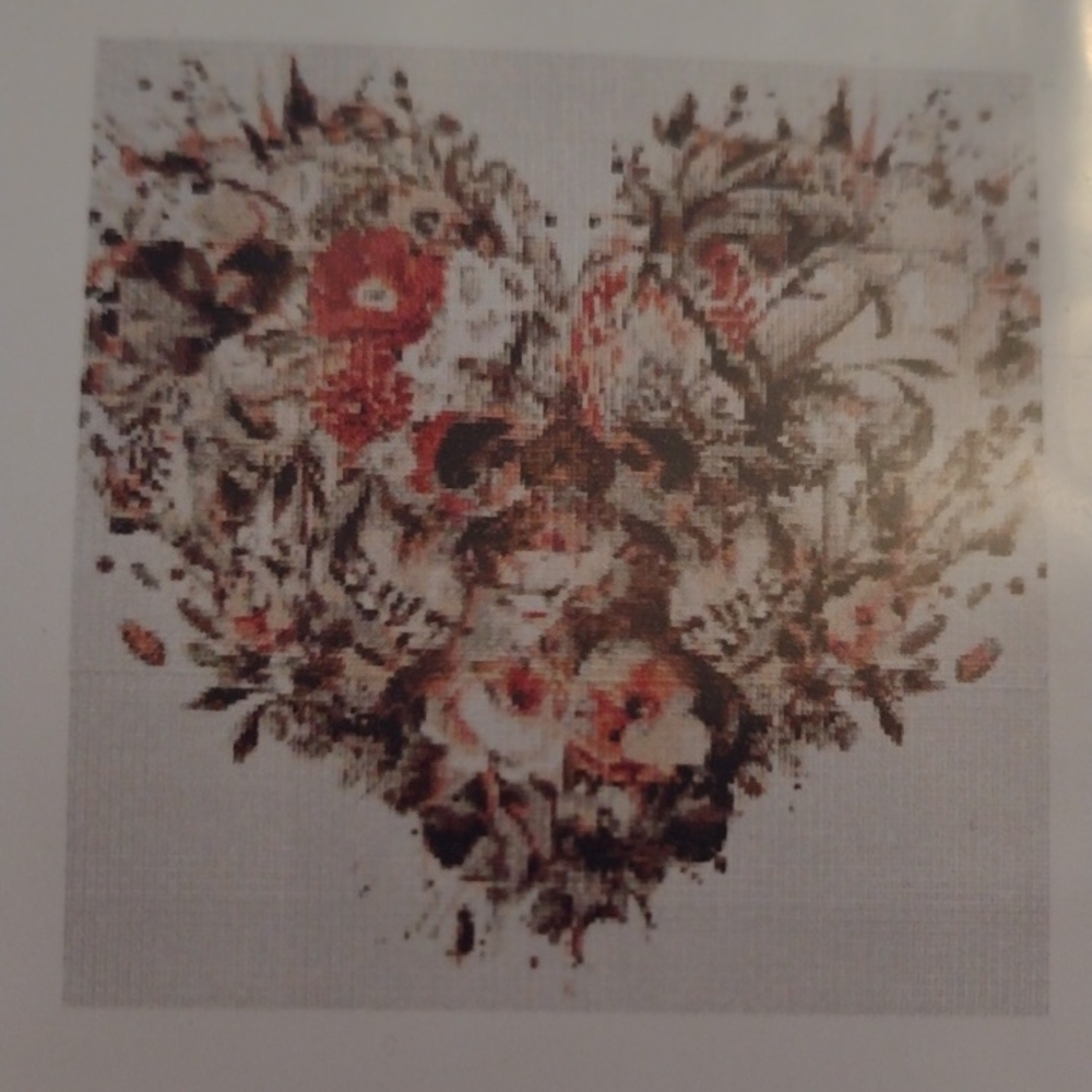 New Gothic Heart Cross Stitch